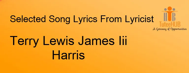 Terry Lewis James Iii Harris