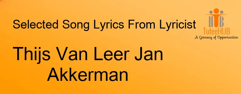 Thijs Van Leer Jan Akkerman