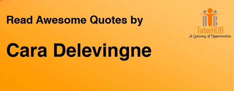 Cara Delevingne