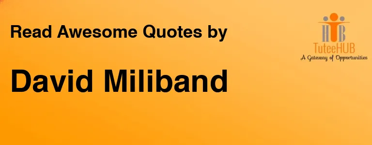 David Miliband