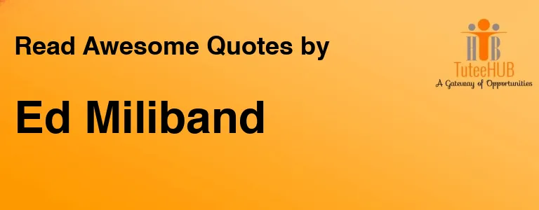 Ed Miliband