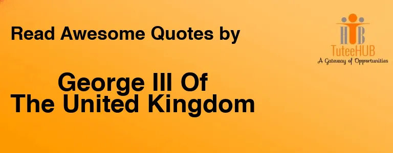 George III Of The United Kingdom
