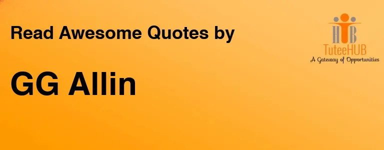 GG Allin