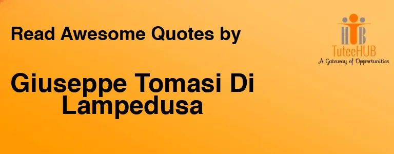 Giuseppe Tomasi Di Lampedusa