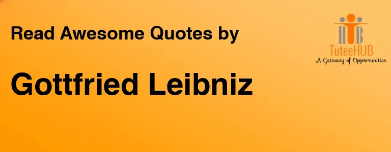Gottfried Leibniz