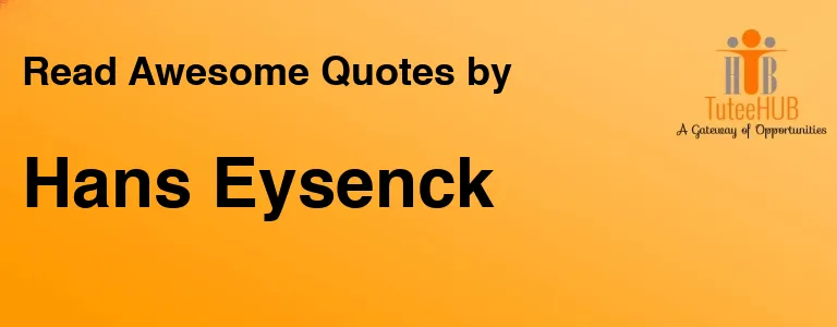 Hans Eysenck