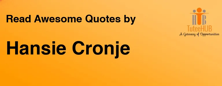 Hansie Cronje
