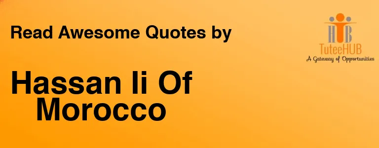 Hassan Ii Of Morocco