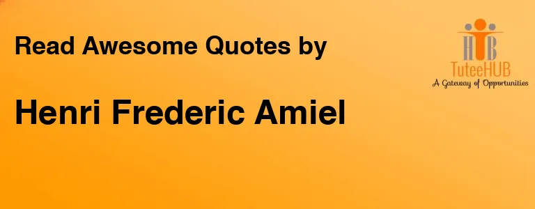 Henri Frederic Amiel