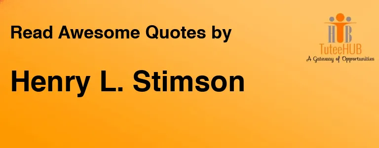 Henry L. Stimson
