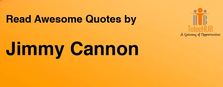 Jimmy Cannon