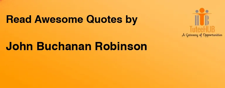 John Buchanan Robinson