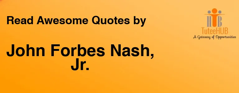 John Forbes Nash, Jr.