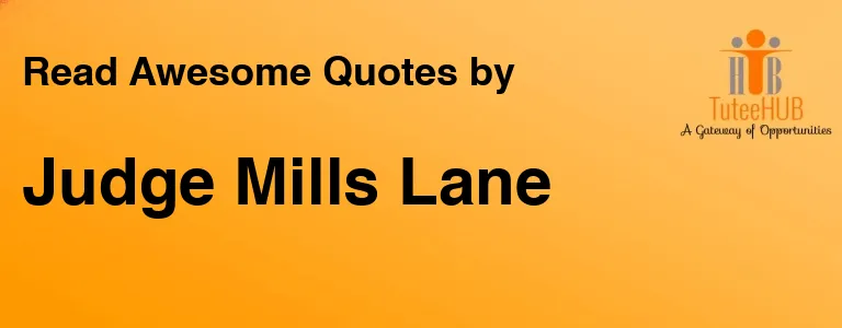 Judge Mills Lane