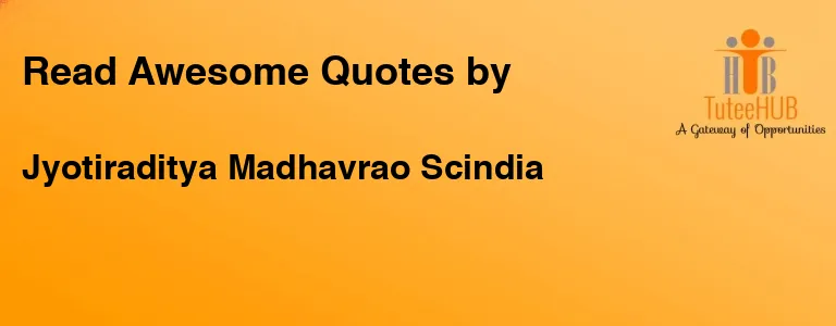 Jyotiraditya Madhavrao Scindia