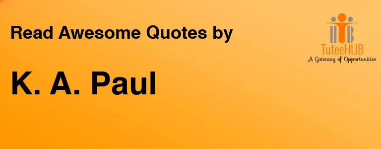 K. A. Paul