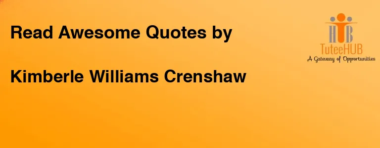 Kimberle Williams Crenshaw