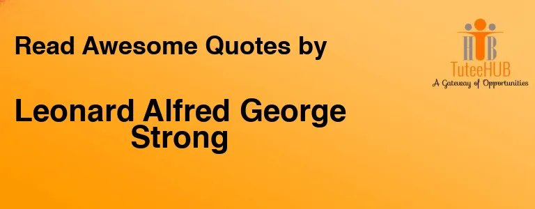 Leonard Alfred George Strong