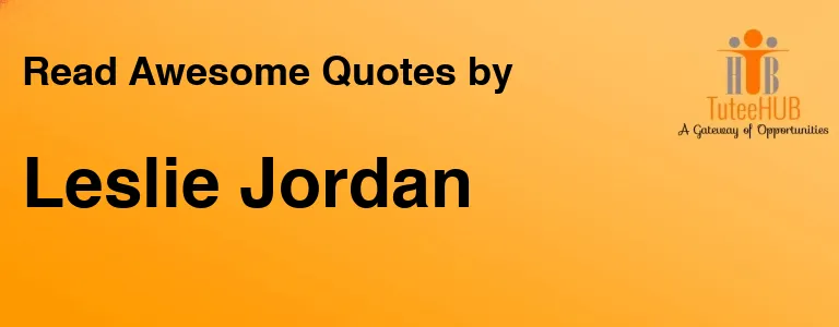 Leslie Jordan