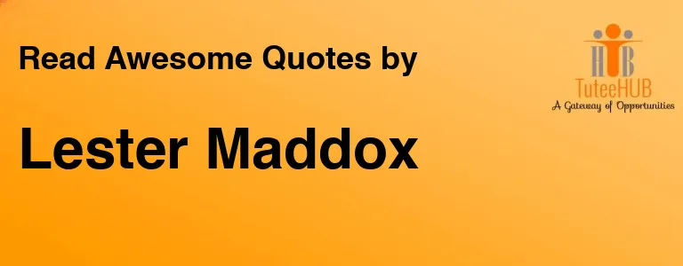 Lester Maddox