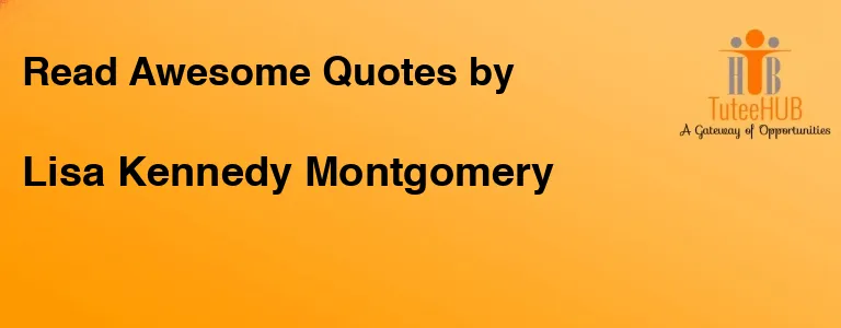 Lisa Kennedy Montgomery