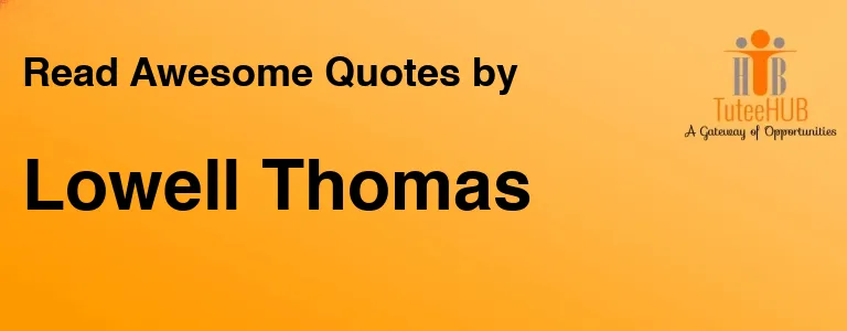 Lowell Thomas