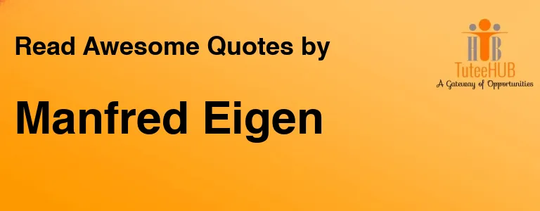 Manfred Eigen
