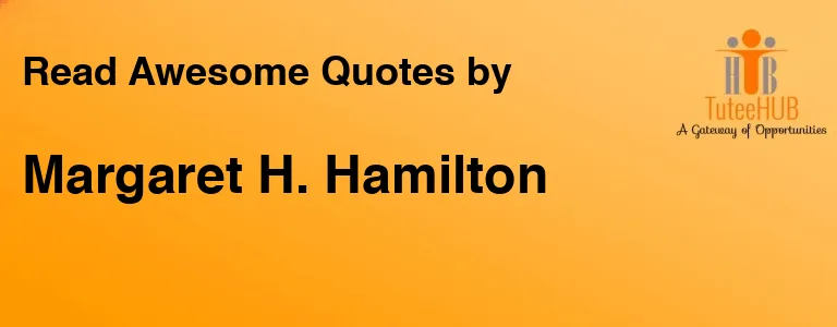 Margaret H. Hamilton