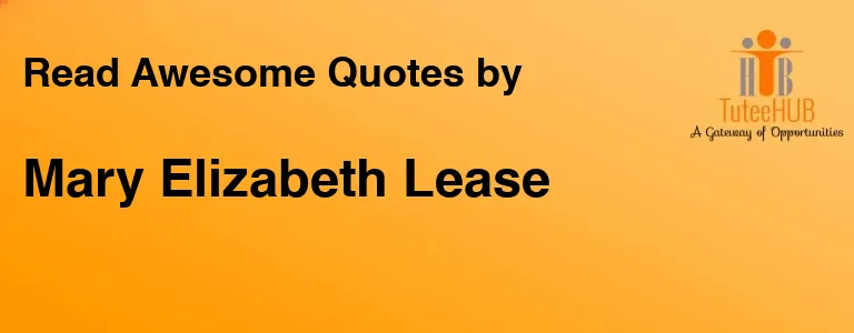 Mary Elizabeth Lease