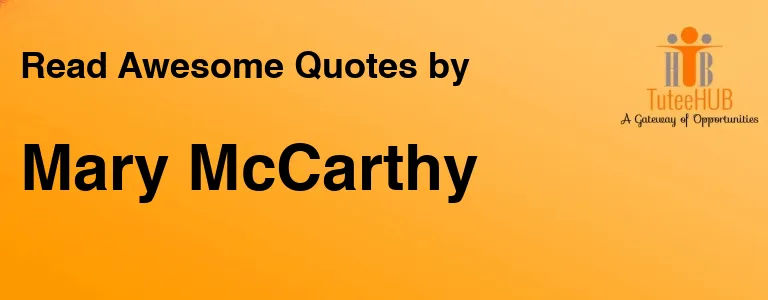 Mary McCarthy