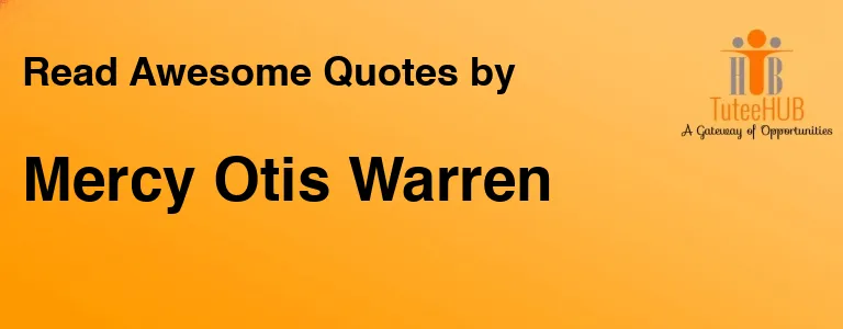 Mercy Otis Warren