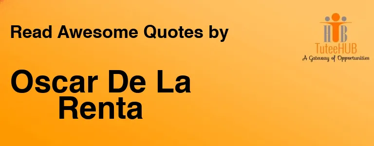 Oscar De La Renta