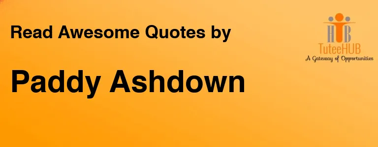 Paddy Ashdown