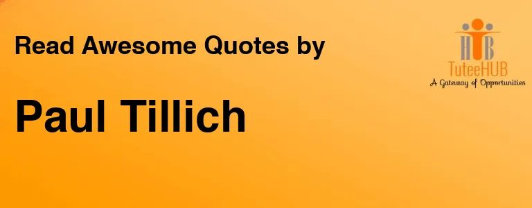 Paul Tillich