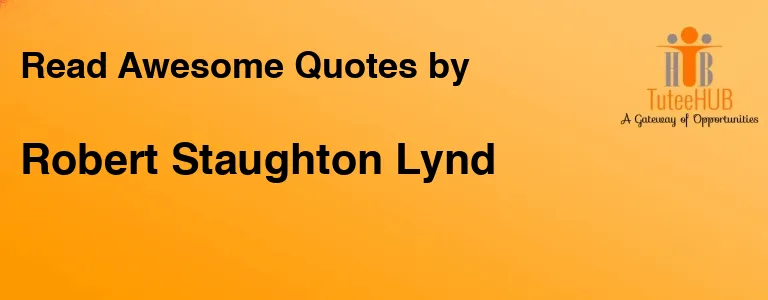 Robert Staughton Lynd