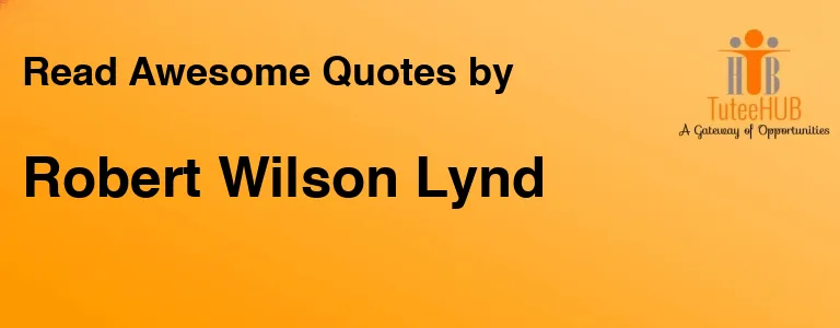 Robert Wilson Lynd