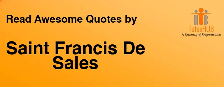 Saint Francis De Sales