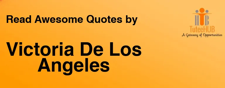 Victoria De Los Angeles