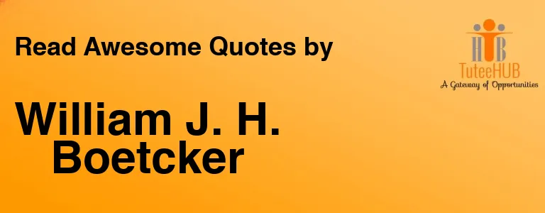 William J. H. Boetcker