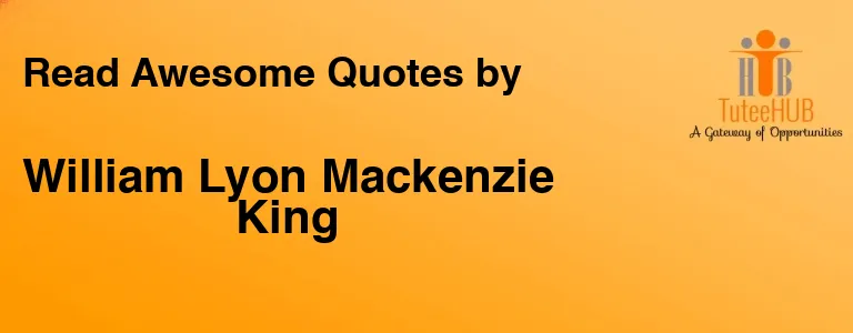 William Lyon Mackenzie King