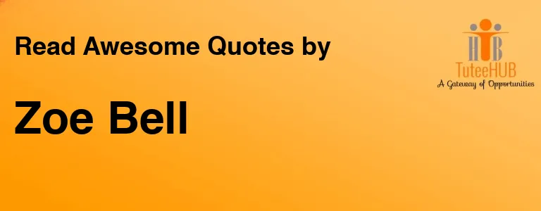Zoe Bell