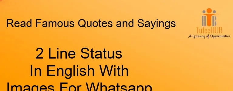2 Line Status In English With Images For Whatsapp