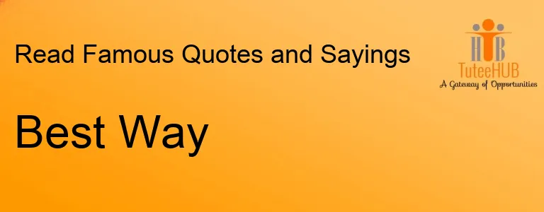 Best Way