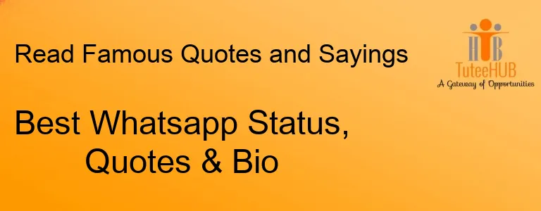 Best Whatsapp Status, Quotes & Bio