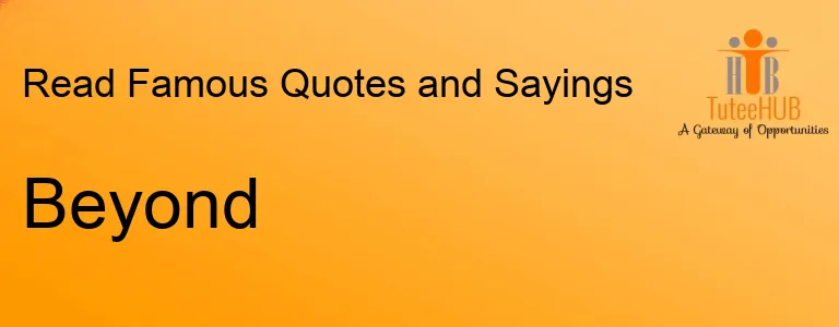 Beyond