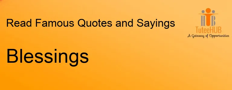 Blessings