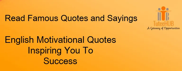 English Motivational Quotes Inspiring You To Success