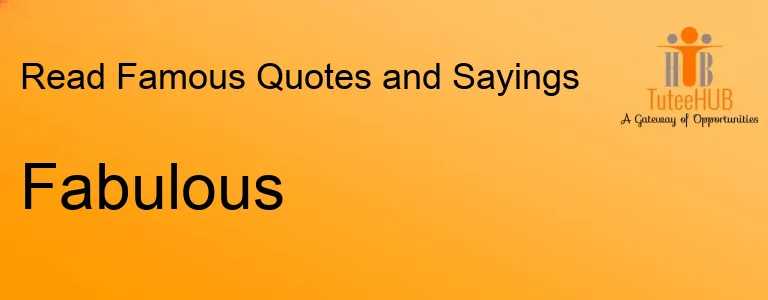 Fabulous