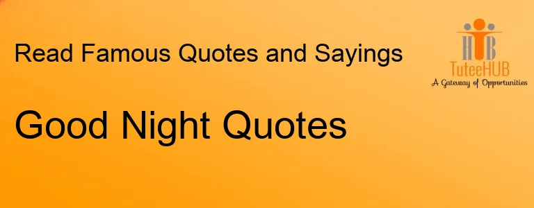 Good Night Quotes