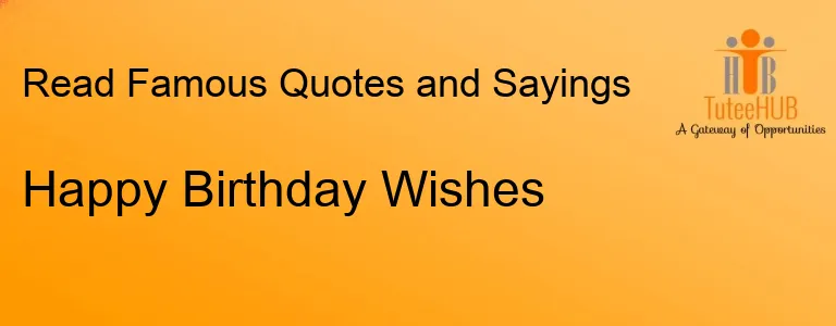 Happy Birthday Wishes